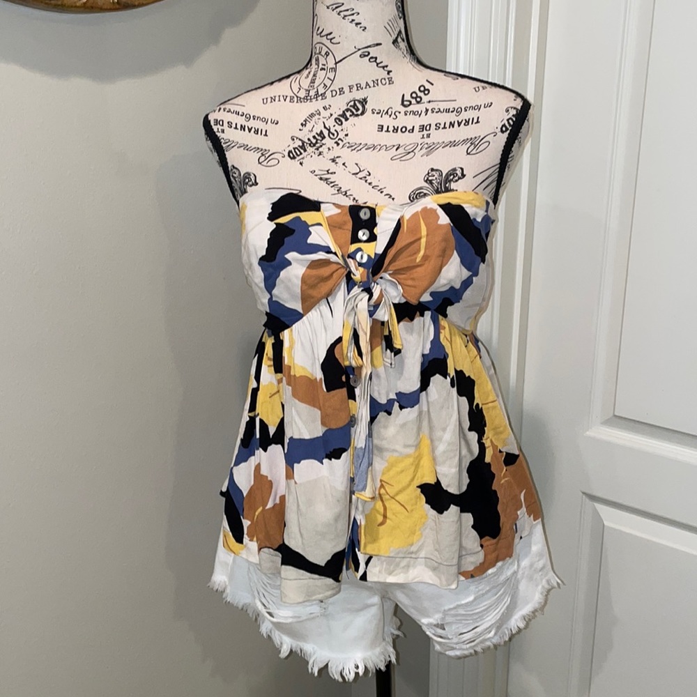 Free People Size Large Strapless Top